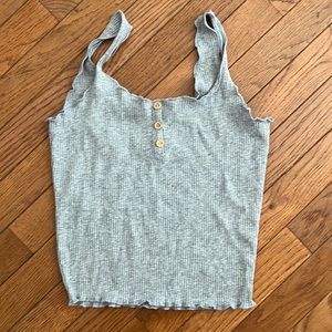 Grey crop top